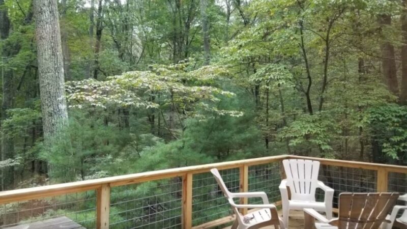 Cabin in Wardensville, cabin with a private hot tub