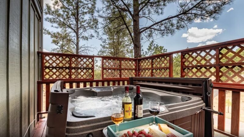 Casa Del Rey, cabin with a private hot tub