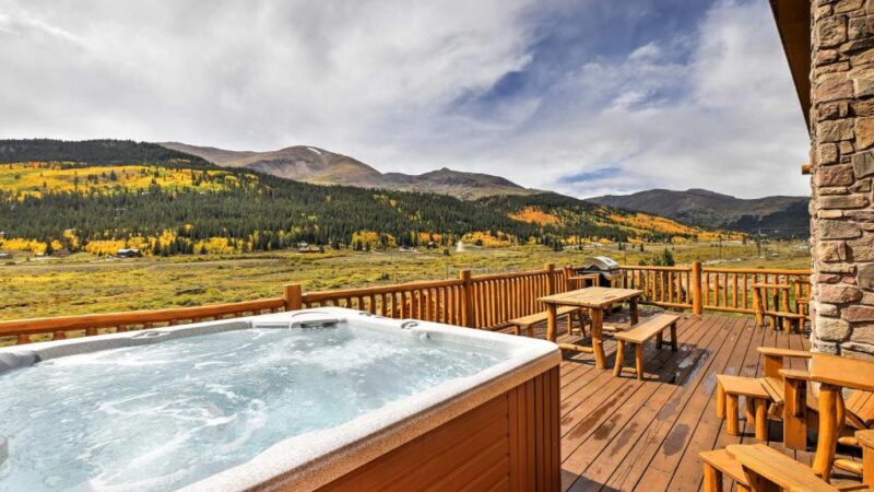 Secluded Alma Log Cabin, cabin with a private hot tub, photo 1