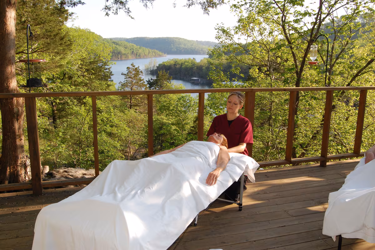 Beaver Lakefront Cabins, cabin with a private hot tub, photo 3