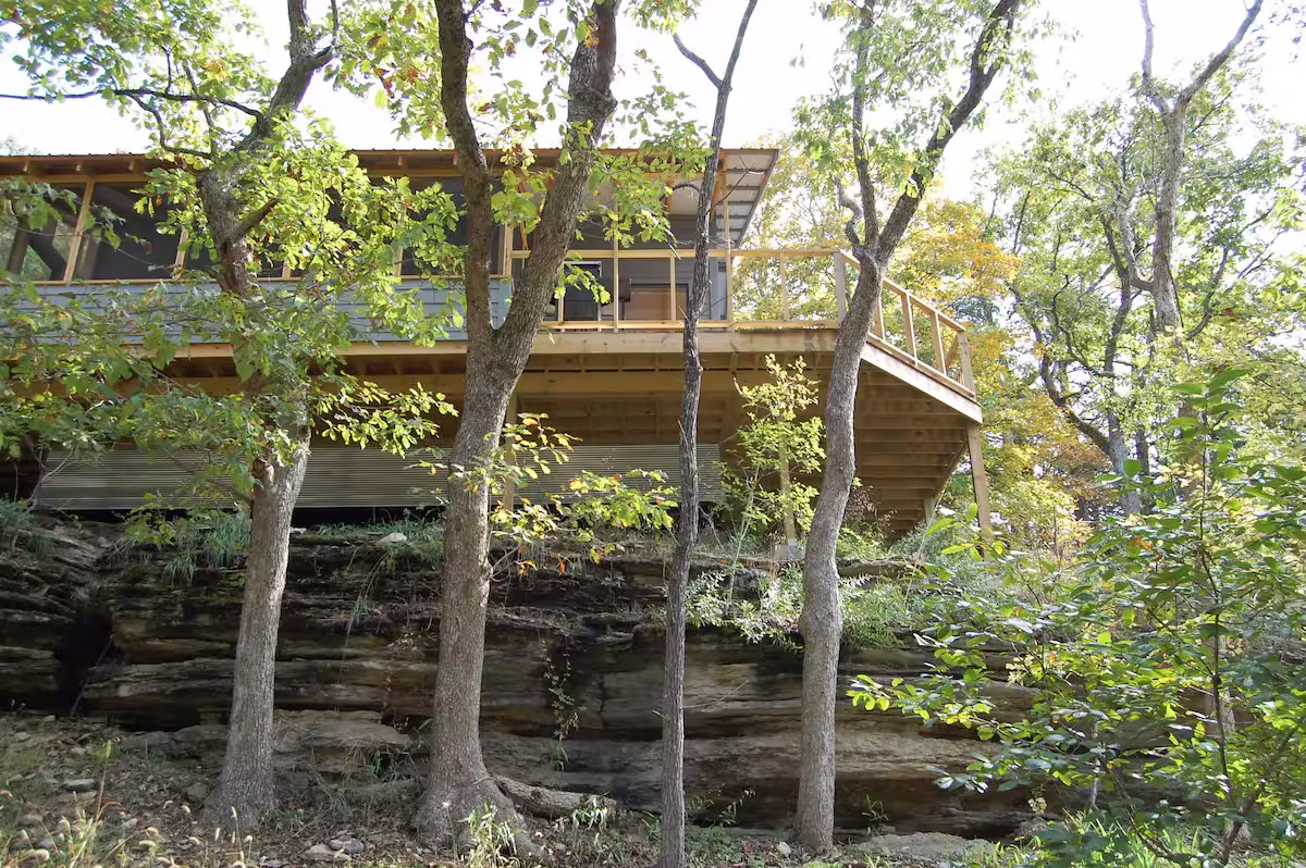 Beaver Lakefront Cabins, cabin with a private hot tub, photo 7