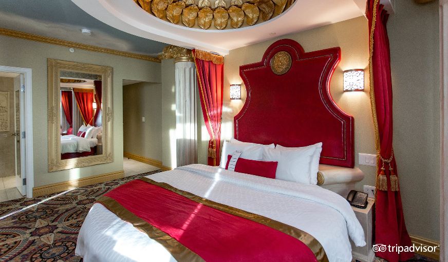 Fantasyland Hotel, room with private jacuzzi, photo 3