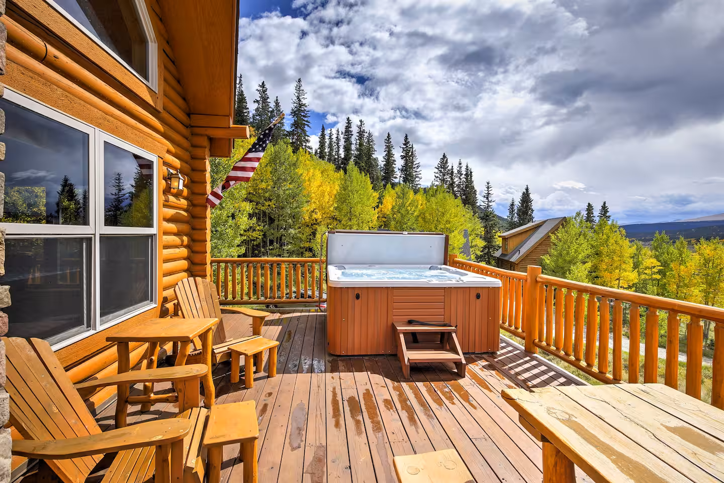 Secluded Alma Log Cabin, cabin with a private hot tub, photo 3
