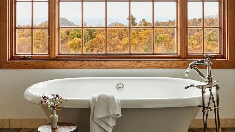 Primland Resort, cabin with a private hot tub