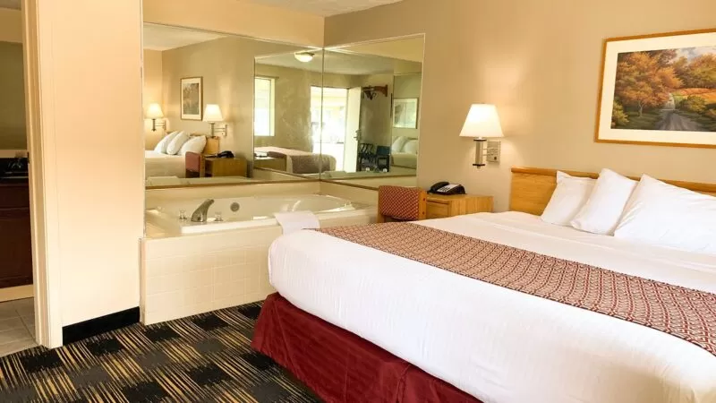 Sandusky Inn - jacuzzi hotel room