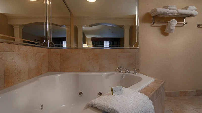 DoubleTree by Hilton Hotel Fayetteville, room with private jacuzzi, photo 2