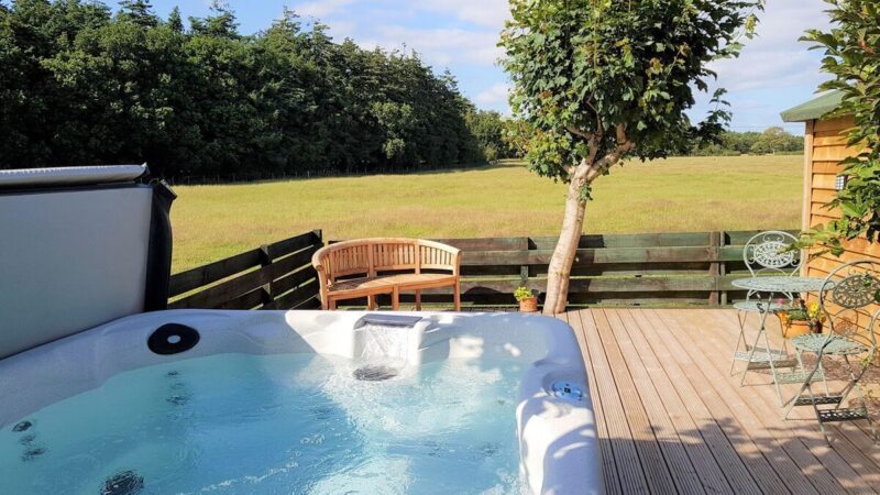 1 bedroom accommodation in Annan, near Dumfries, cabin with a private hot tub, photo 1