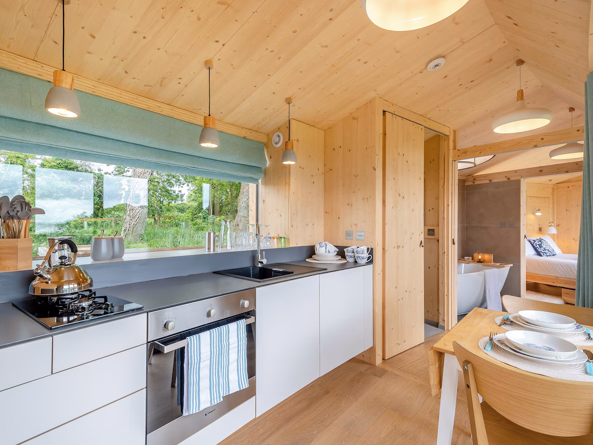 1 bedroom accommodation in Glencaple, near Dumfries, cabin with a private hot tub, photo 3