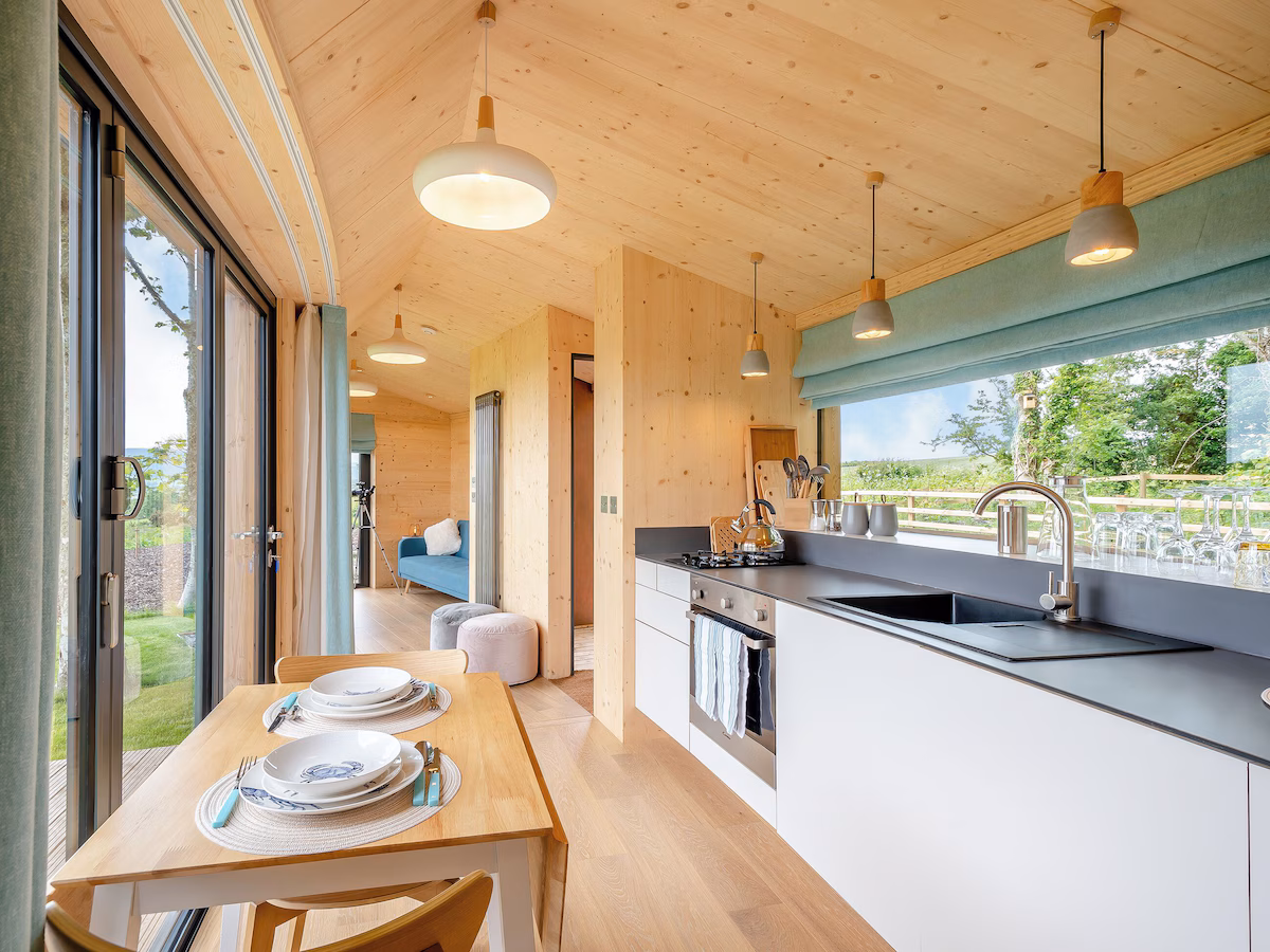 1 bedroom accommodation in Glencaple, near Dumfries, cabin with a private hot tub, photo 4