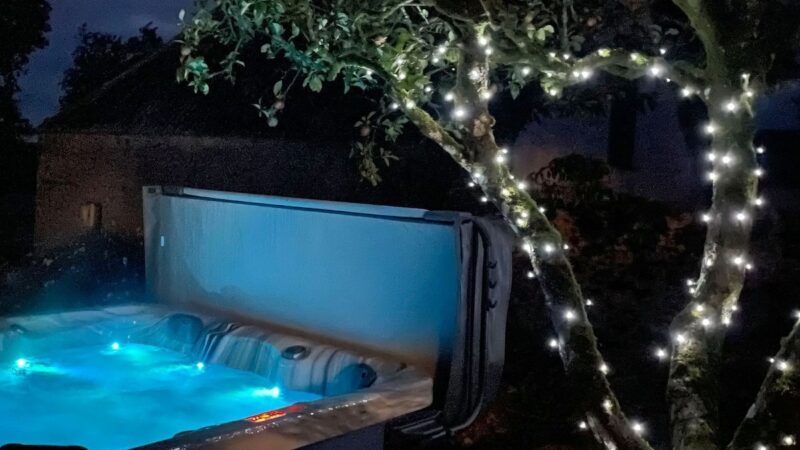 3 bedroom accommodation in Crossmichael, near Castle Douglas, cabin with a private hot tub, photo 1