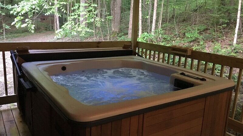 Bear Cabin, Welcoming Hills, cabin with a private hot tub