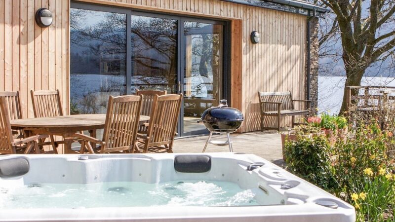 Carsaig, cabin with a private hot tub
