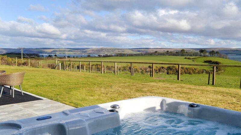 Dinduff Lodge, cabin with a private hot tub, photo 1