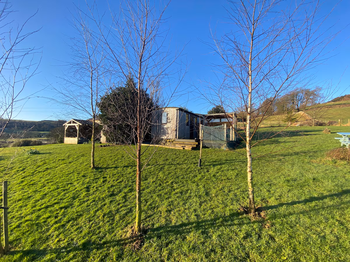 Stunning Shepherds Hut, cabin with a private hot tub, photo 2