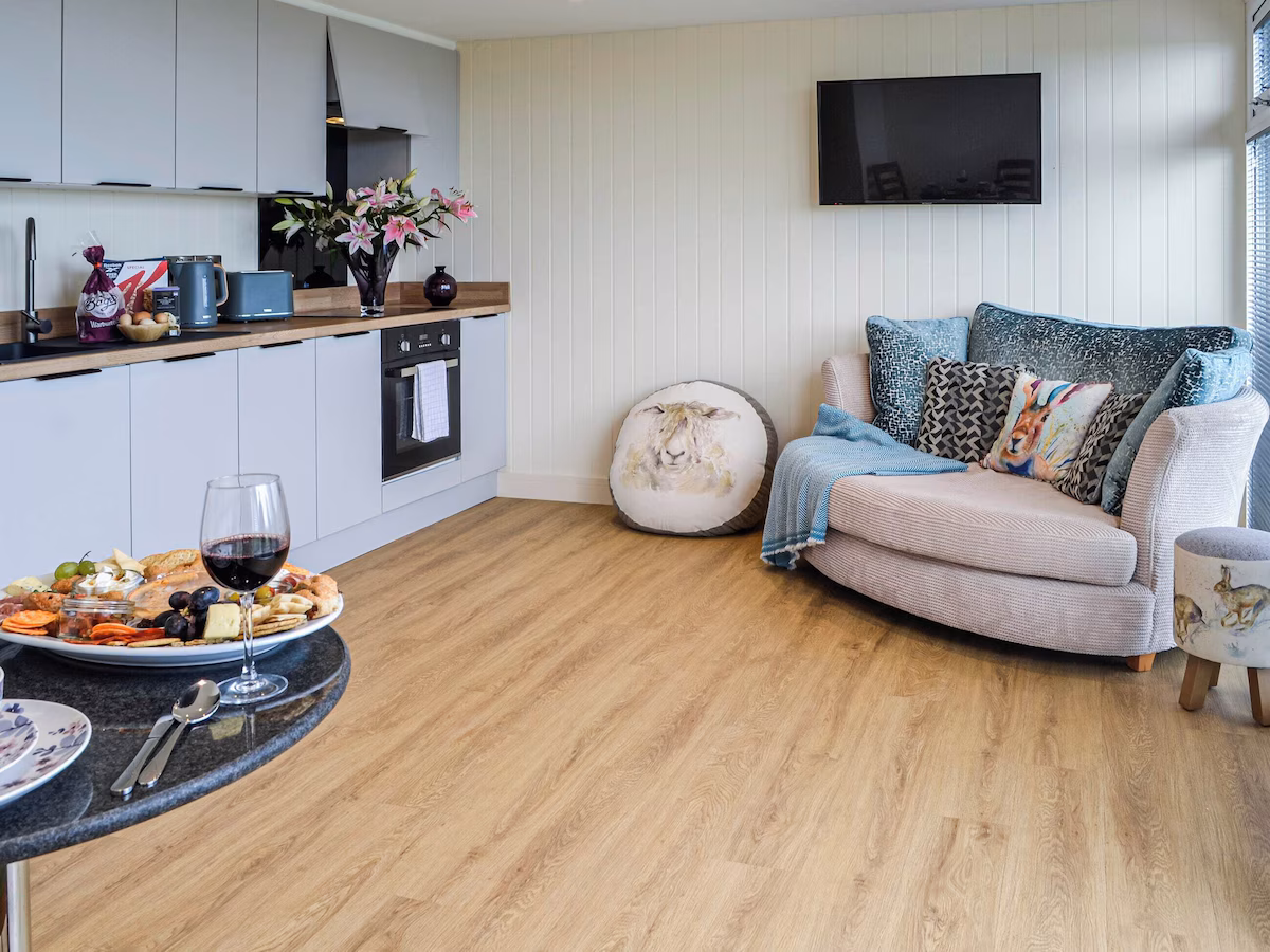 The Seaview Snug, cabin with a private hot tub, photo 3