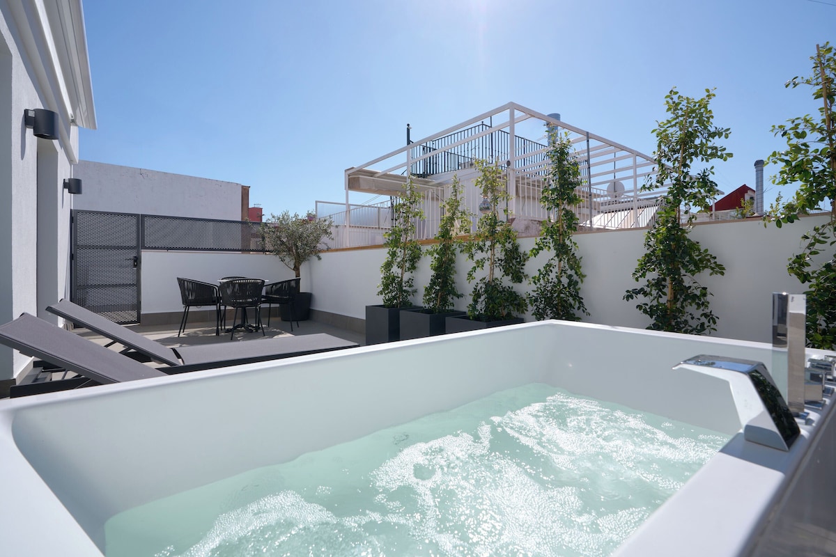 Hotel Murillo Reinoso, habitación con jacuzzi privado