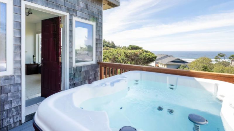 Coastal Retreat with Ocean Views and Hot Tub