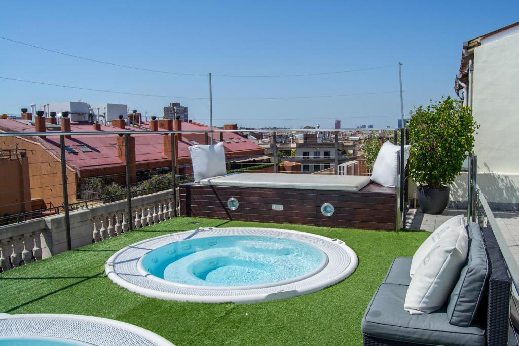 Hotel Barcelona Center, habitación con jacuzzi privado