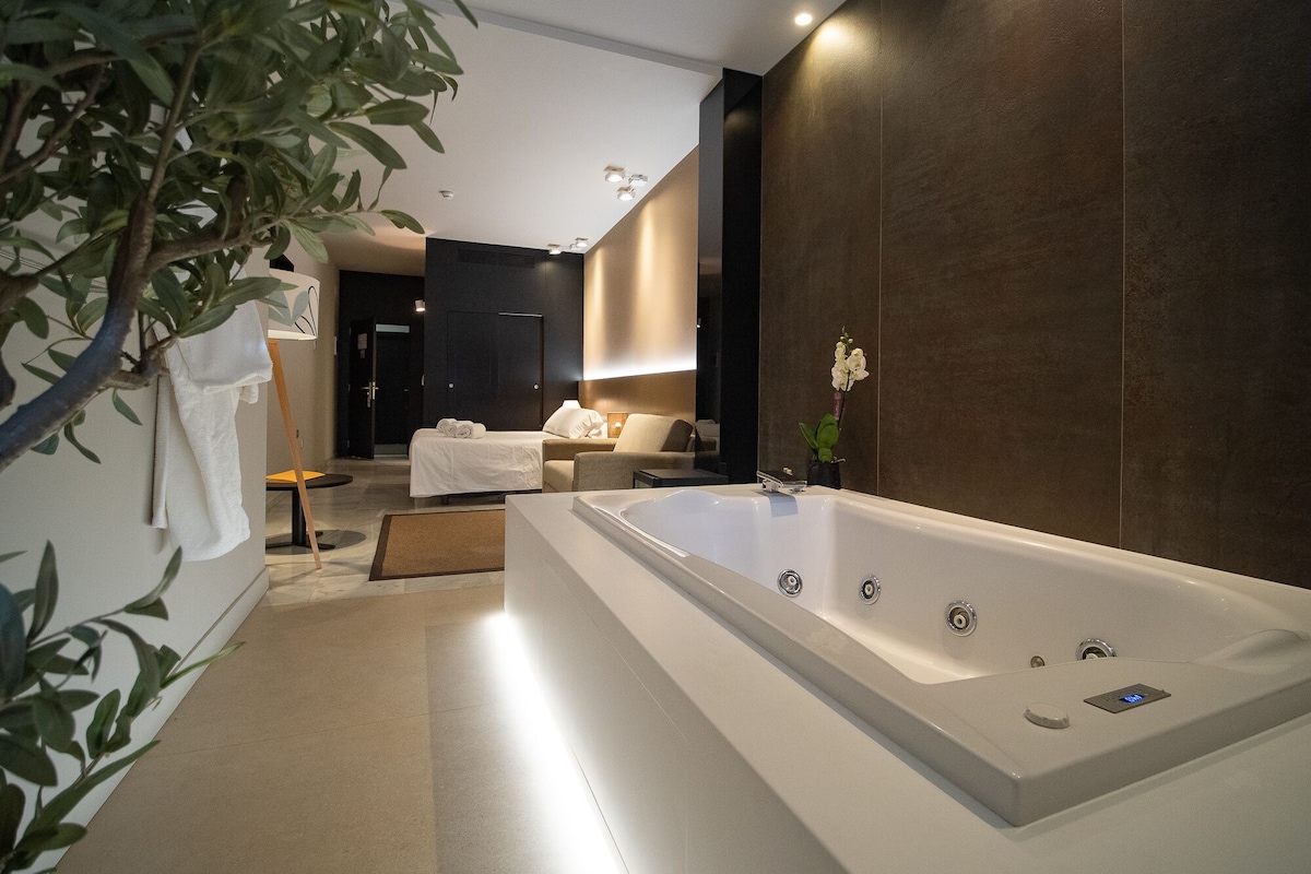 Hotel Barrameda, habitación con jacuzzi privado