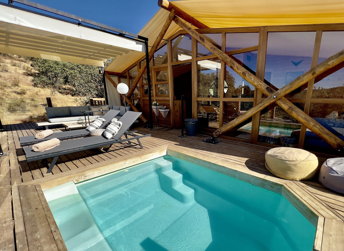 La Dehesa Experiences, habitación con jacuzzi privado