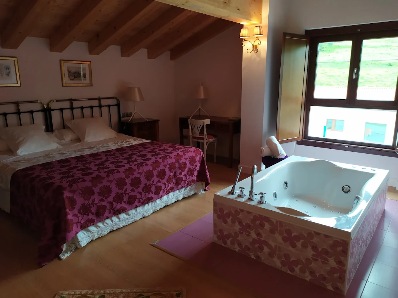Posada El Campo, habitación con jacuzzi privado