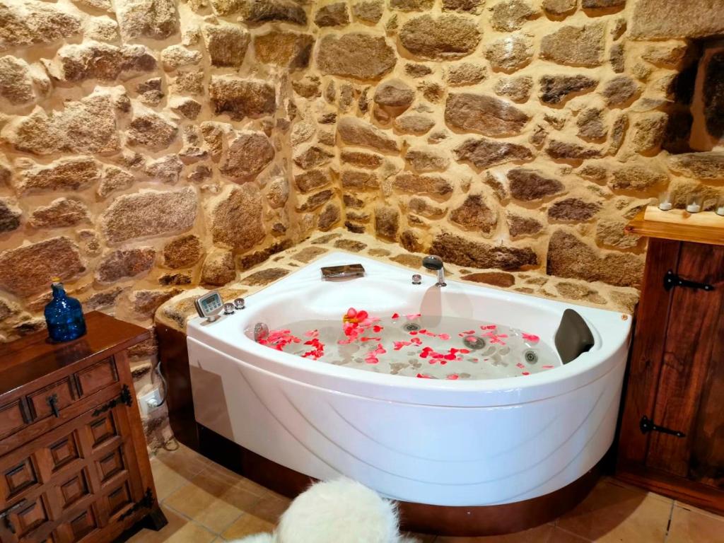 Apartamentos Casa do Bouza Vello, habitación con jacuzzi privado