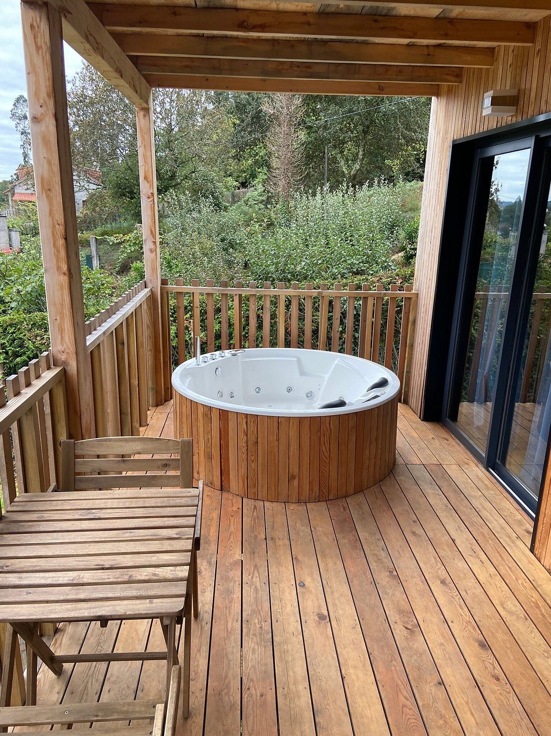 Cabañas Compostela, habitación con jacuzzi privado