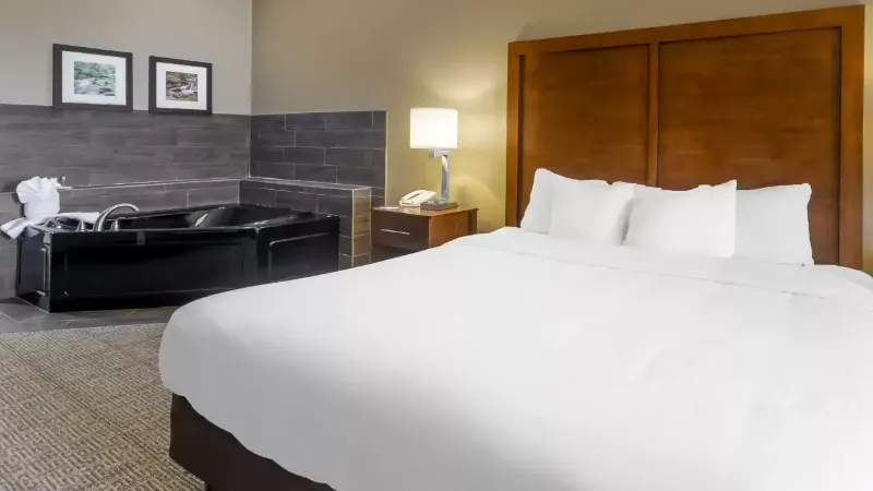 Comfort Inn & Suites Peachtree Corners, room with private jacuzzi, photo 3