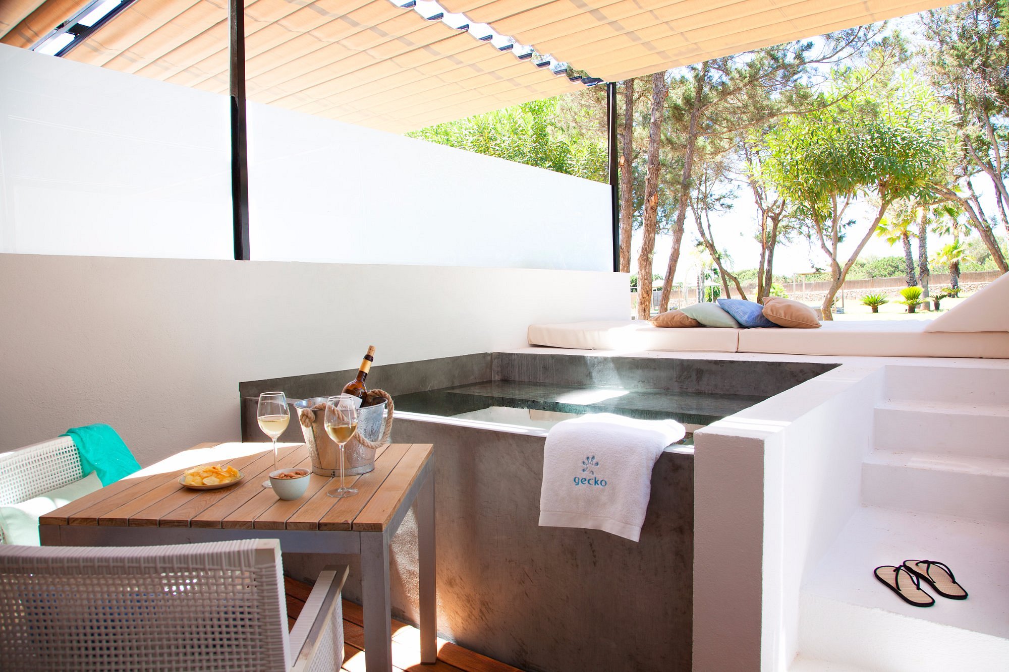 Gecko Beach House, habitación con jacuzzi privado