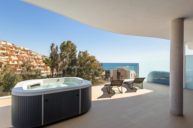 Higuerón Rental Wave Sea, habitación con jacuzzi privado