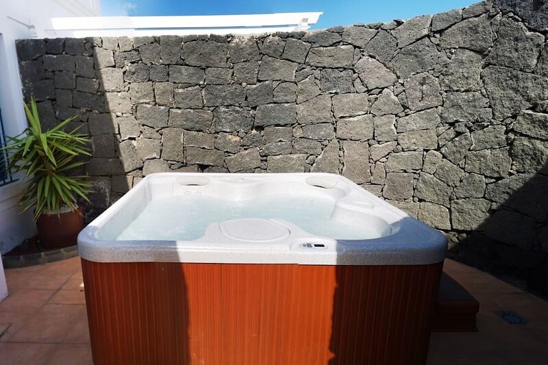 Villa de dos dormitorios, habitación con jacuzzi privado