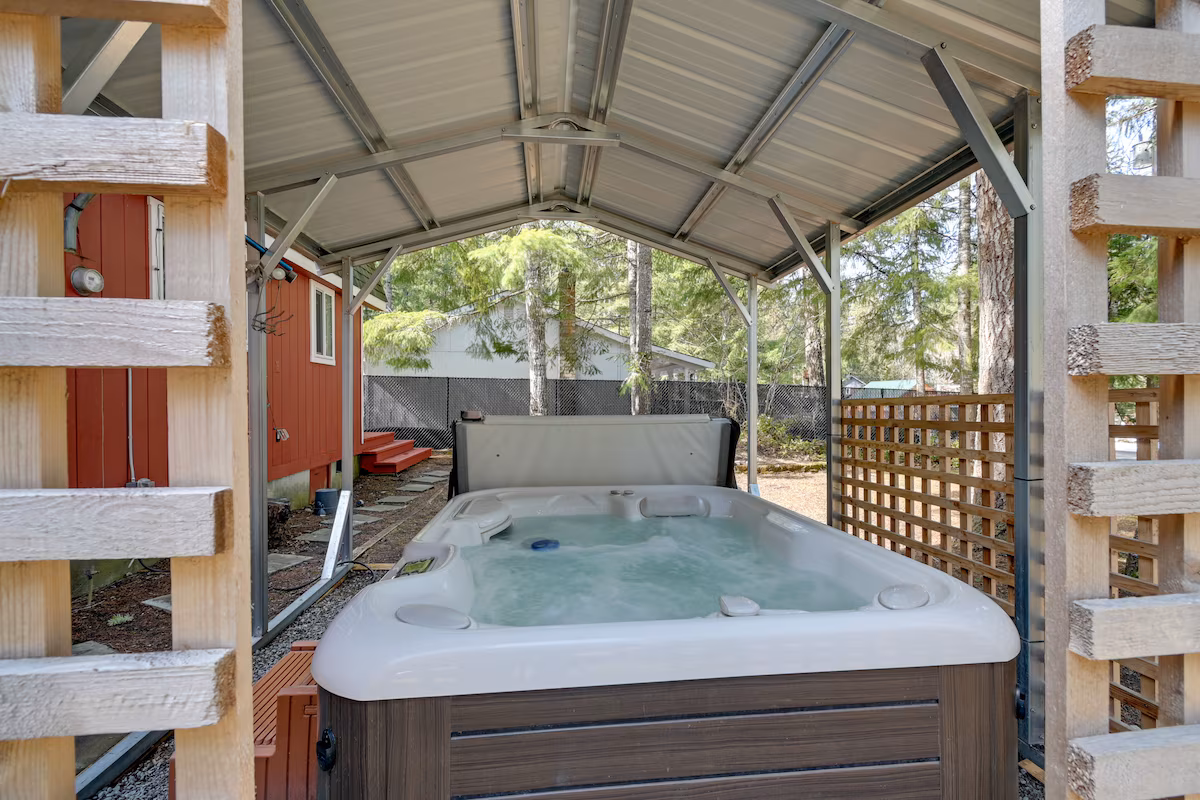 Cozy Ashford Home, cabin with a private hot tub, photo 1