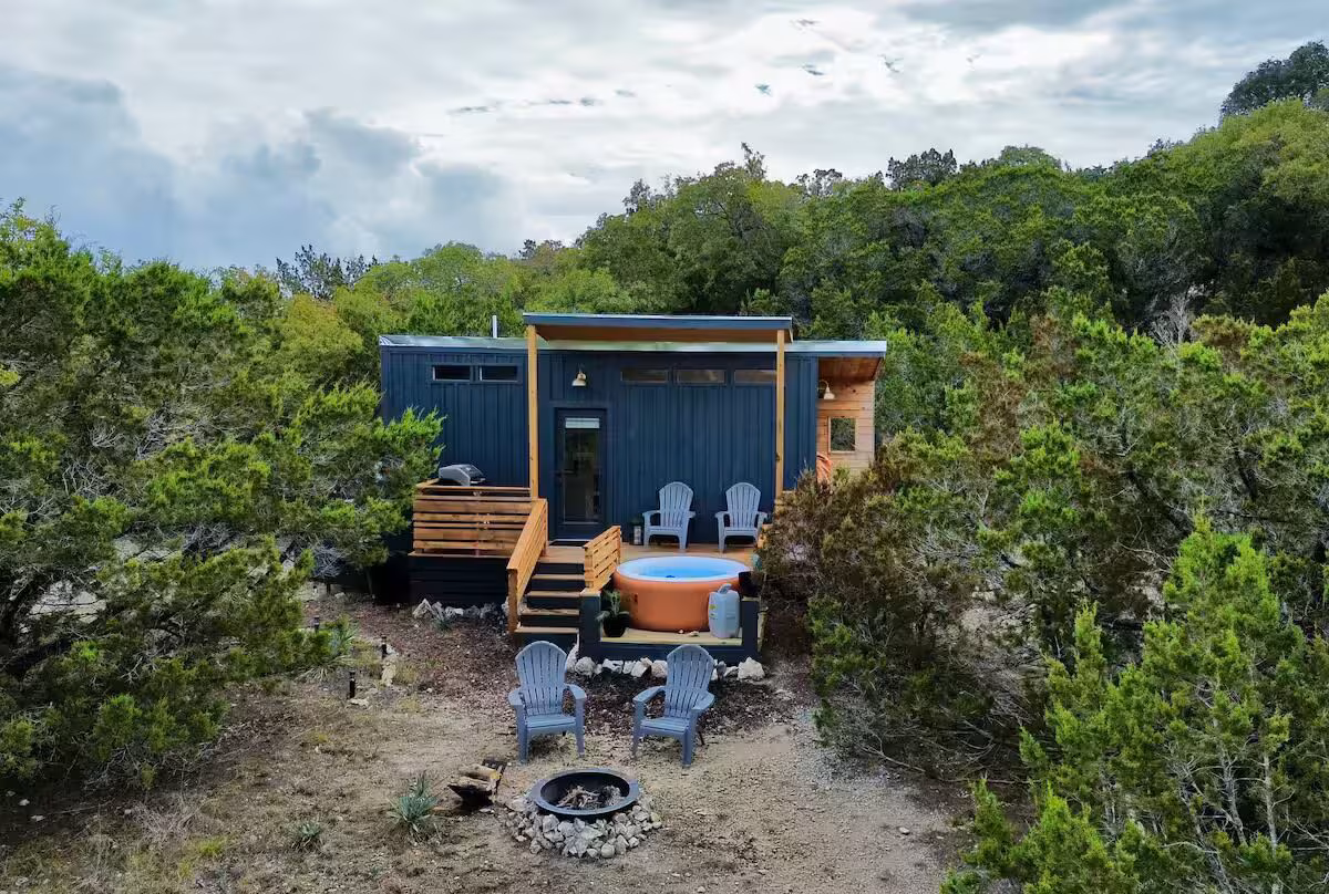 Romantic Cabin With Views, cabin with a private hot tub, photo 1
