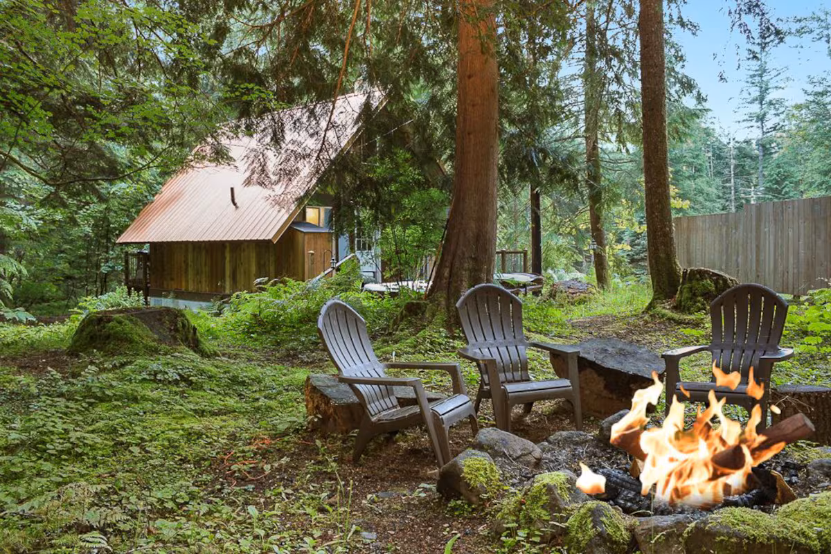 Nisqually Nest, cabin with a private hot tub, photo 5