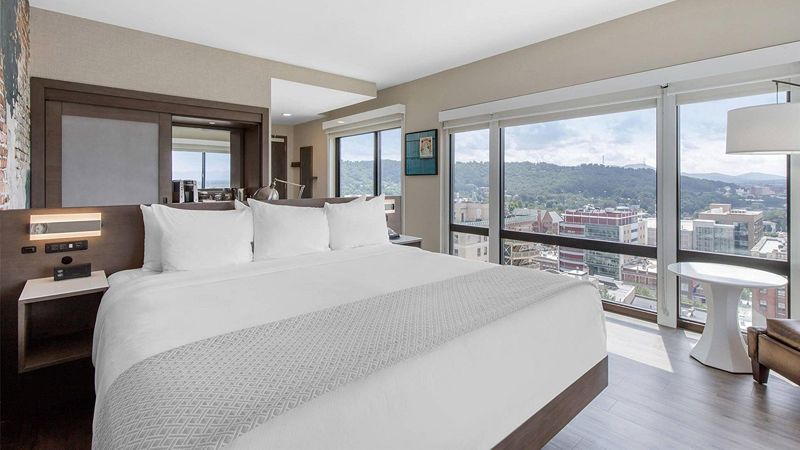 Cambria Hotel Downtown Asheville, room with private jacuzzi, photo 3